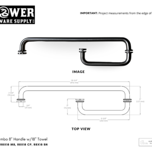 8" x 18" Combi Handle
