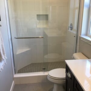 Euro Head ByPass Shower - LESKD2 Complete with Glass 1/4" Glass - Kit Size 60" x 70.375"