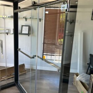Barn Door Shower Double Slide Complete with Glass - DRSDK1