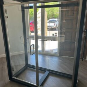 EZFit Adjustable Shower Door Kit 80" Height - EZF6080ILP25.5 - Complete with Glass