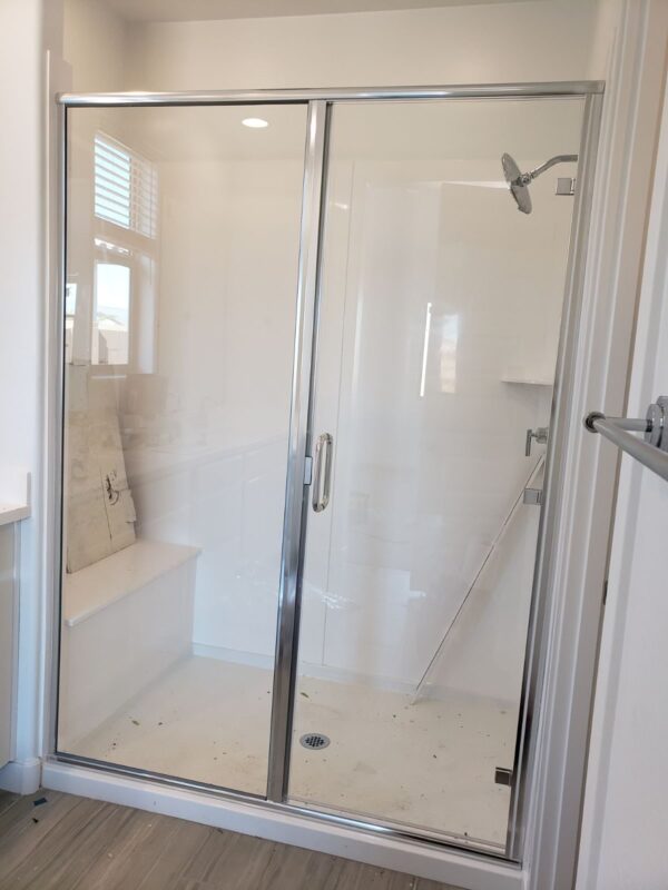 EZFit Adjustable Shower Door Kit 69" Height - EZF6069ILNGILP - Includes Door Glass but NO Glass Inline Panel