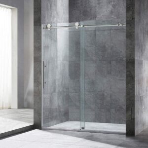 Barn Door Shower Single Slide - Complete with Glass - SRSDK1